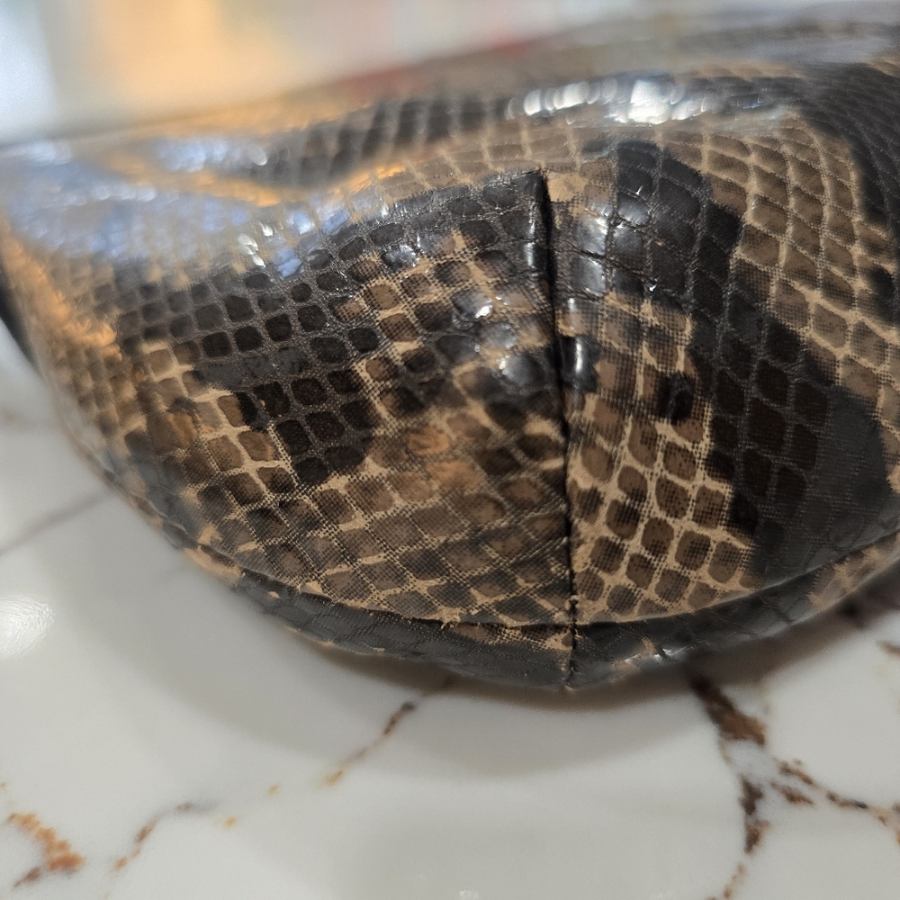 Vintage Coach Kristin Python Embossed Crossbody - image 6